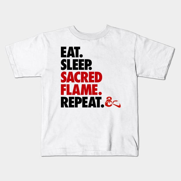 Sacred Flame - D&D Kids T-Shirt by KidCrying